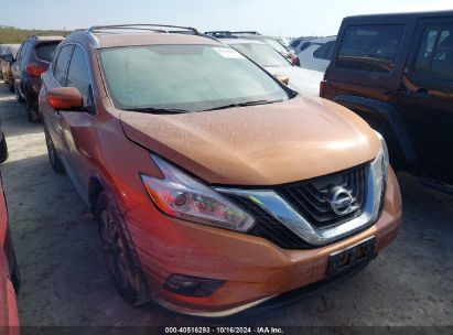 Lot #2995284371 2016 NISSAN MURANO SL