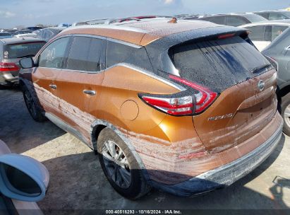 Lot #2995284371 2016 NISSAN MURANO SL