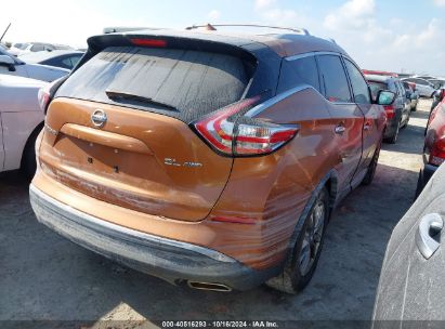 Lot #2995284371 2016 NISSAN MURANO SL