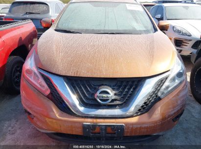 Lot #2995284371 2016 NISSAN MURANO SL