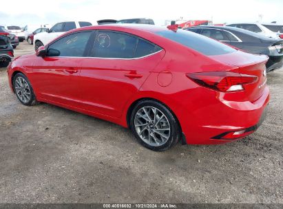 Lot #2995284345 2020 HYUNDAI ELANTRA LIMITED