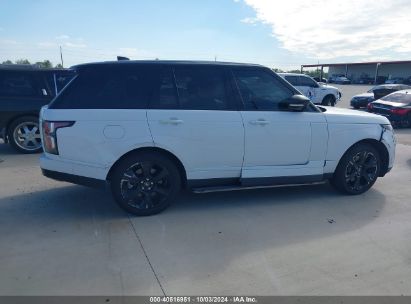 Lot #2992833842 2019 LAND ROVER RANGE ROVER 5.0L V8 SUPERCHARGED