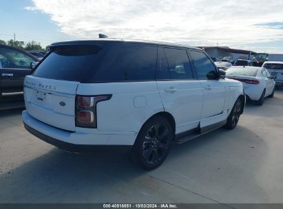 Lot #2992833842 2019 LAND ROVER RANGE ROVER 5.0L V8 SUPERCHARGED