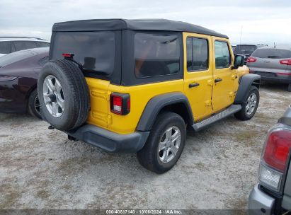 Lot #2995300502 2019 JEEP WRANGLER UNLIMITED SPORT S 4X4