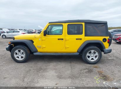 Lot #2995300502 2019 JEEP WRANGLER UNLIMITED SPORT S 4X4