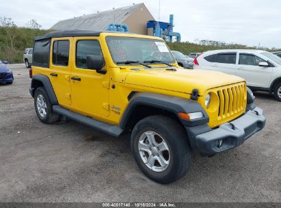 Lot #2995300502 2019 JEEP WRANGLER UNLIMITED SPORT S 4X4