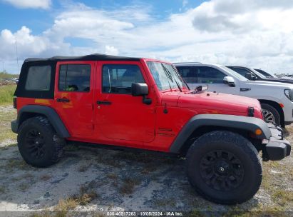 Lot #2992825825 2016 JEEP WRANGLER UNLIMITED SPORT