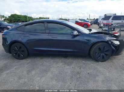 Lot #2996534126 2024 TESLA MODEL 3 REAR-WHEEL DRIVE