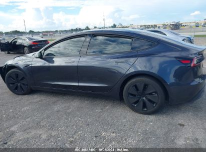 Lot #2996534126 2024 TESLA MODEL 3 REAR-WHEEL DRIVE