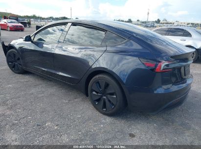 Lot #2996534126 2024 TESLA MODEL 3 REAR-WHEEL DRIVE