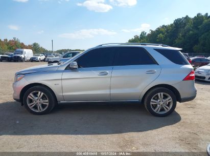 Lot #3037549273 2012 MERCEDES-BENZ ML 350 4MATIC