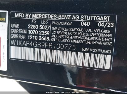 Lot #2992833121 2023 MERCEDES-BENZ C 300 SEDAN