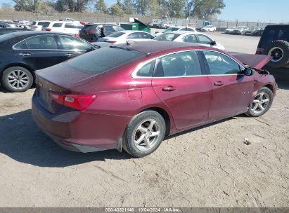 Lot #3035087030 2016 CHEVROLET MALIBU LS