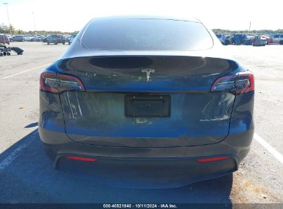 Lot #2992825613 2022 TESLA MODEL Y LONG RANGE DUAL MOTOR ALL-WHEEL DRIVE