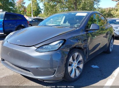 Lot #2992825613 2022 TESLA MODEL Y LONG RANGE DUAL MOTOR ALL-WHEEL DRIVE