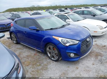 Lot #2995284314 2013 HYUNDAI VELOSTER TURBO W/BLACK