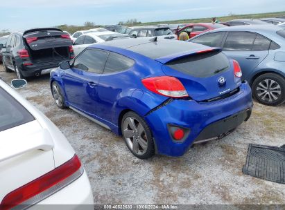 Lot #2995284314 2013 HYUNDAI VELOSTER TURBO W/BLACK