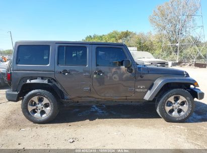 Lot #3056070880 2017 JEEP WRANGLER UNLIMITED SAHARA 4X4