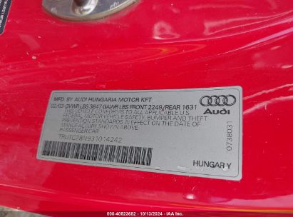 Lot #2992825563 2003 AUDI TT 1.8L