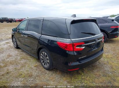 Lot #2992825561 2022 HONDA ODYSSEY EX-L