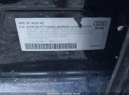 Lot #3035076897 2007 AUDI A4 2.0T