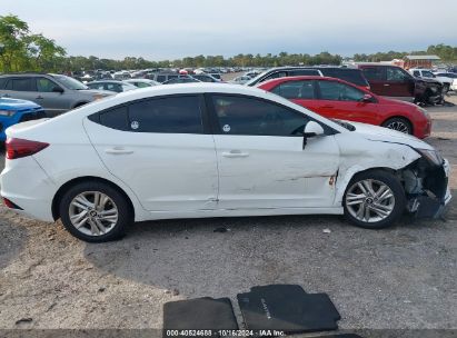 Lot #2996534071 2019 HYUNDAI ELANTRA SEL