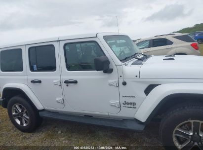 Lot #2992825748 2019 JEEP WRANGLER UNLIMITED SAHARA 4X4