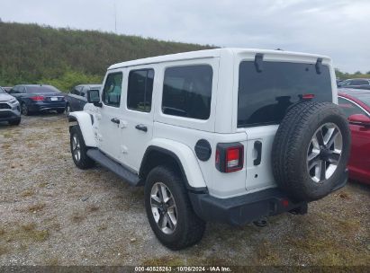 Lot #2992825748 2019 JEEP WRANGLER UNLIMITED SAHARA 4X4