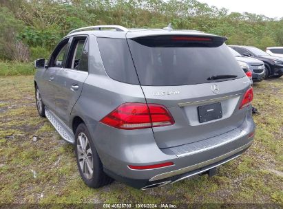 Lot #2996534058 2016 MERCEDES-BENZ GLE 350 4MATIC