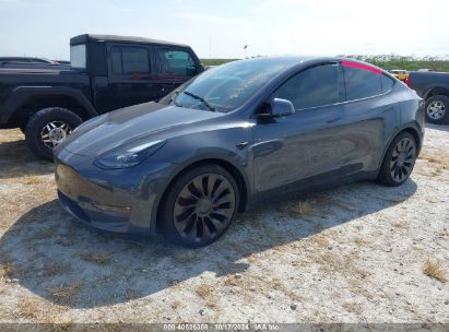 Lot #2992825673 2021 TESLA MODEL Y PERFORMANCE DUAL MOTOR ALL-WHEEL DRIVE