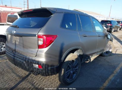 Lot #2992833109 2020 HONDA PASSPORT 2WD EX-L