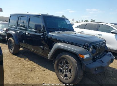 Lot #2992833104 2022 JEEP WRANGLER UNLIMITED SPORT 4X4