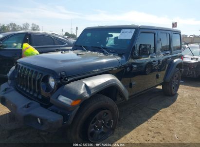 Lot #2992833104 2022 JEEP WRANGLER UNLIMITED SPORT 4X4