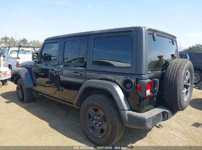 Lot #2992833104 2022 JEEP WRANGLER UNLIMITED SPORT 4X4