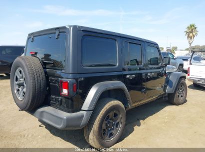 Lot #2992833104 2022 JEEP WRANGLER UNLIMITED SPORT 4X4