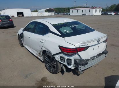 Lot #2995300216 2022 NISSAN SENTRA SR XTRONIC CVT