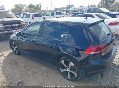 Lot #2992817871 2018 VOLKSWAGEN GOLF GTI 2.0T AUTOBAHN/2.0T S/2.0T SE