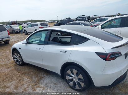 Lot #2992825680 2022 TESLA MODEL Y LONG RANGE DUAL MOTOR ALL-WHEEL DRIVE