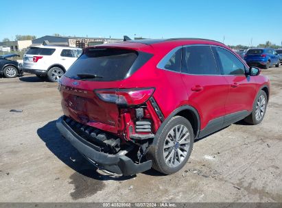 Lot #2980522359 2022 FORD ESCAPE TITANIUM