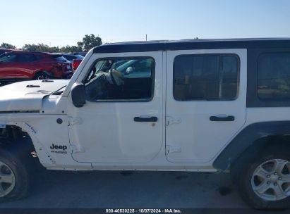 Lot #3035086996 2022 JEEP WRANGLER UNLIMITED SPORT RHD 4X4