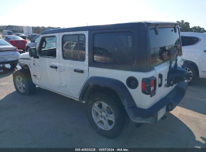 Lot #3035086996 2022 JEEP WRANGLER UNLIMITED SPORT RHD 4X4