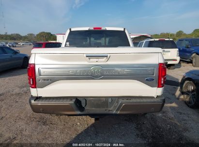 Lot #2996534004 2017 FORD F-150 KING RANCH