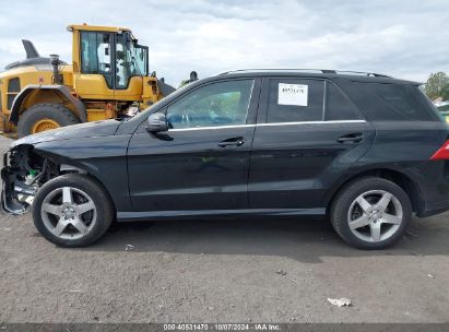 Lot #2994067836 2015 MERCEDES-BENZ ML 350 4MATIC