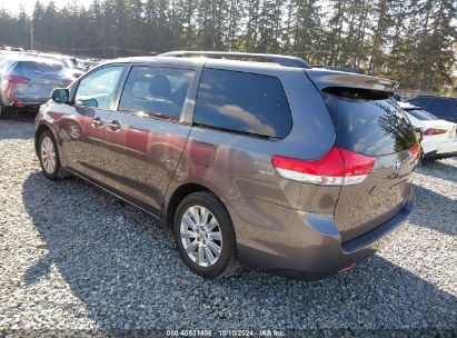 Lot #3035095769 2014 TOYOTA SIENNA XLE 7 PASSENGER