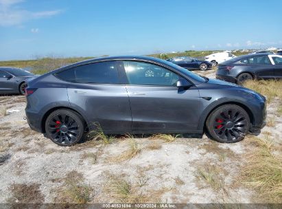 Lot #2992825445 2022 TESLA MODEL Y PERFORMANCE DUAL MOTOR ALL-WHEEL DRIVE