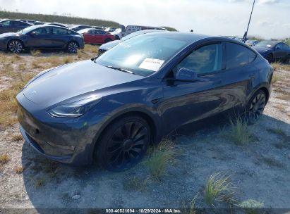 Lot #2992825445 2022 TESLA MODEL Y PERFORMANCE DUAL MOTOR ALL-WHEEL DRIVE