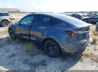 Lot #2992825445 2022 TESLA MODEL Y PERFORMANCE DUAL MOTOR ALL-WHEEL DRIVE