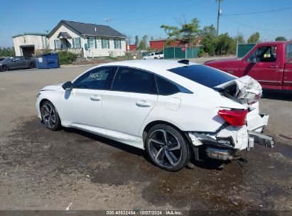 Lot #2986682071 2022 HONDA ACCORD SPORT