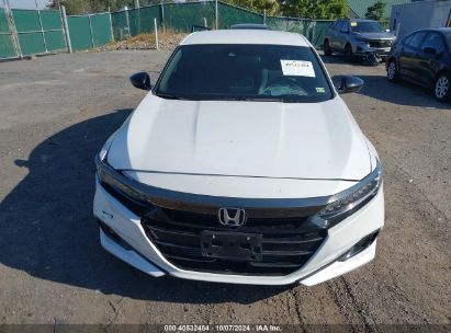 Lot #2986682071 2022 HONDA ACCORD SPORT