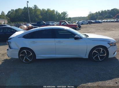 Lot #2986682071 2022 HONDA ACCORD SPORT